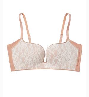 Side to Cup Light Shape Lacy Non-wire Bra