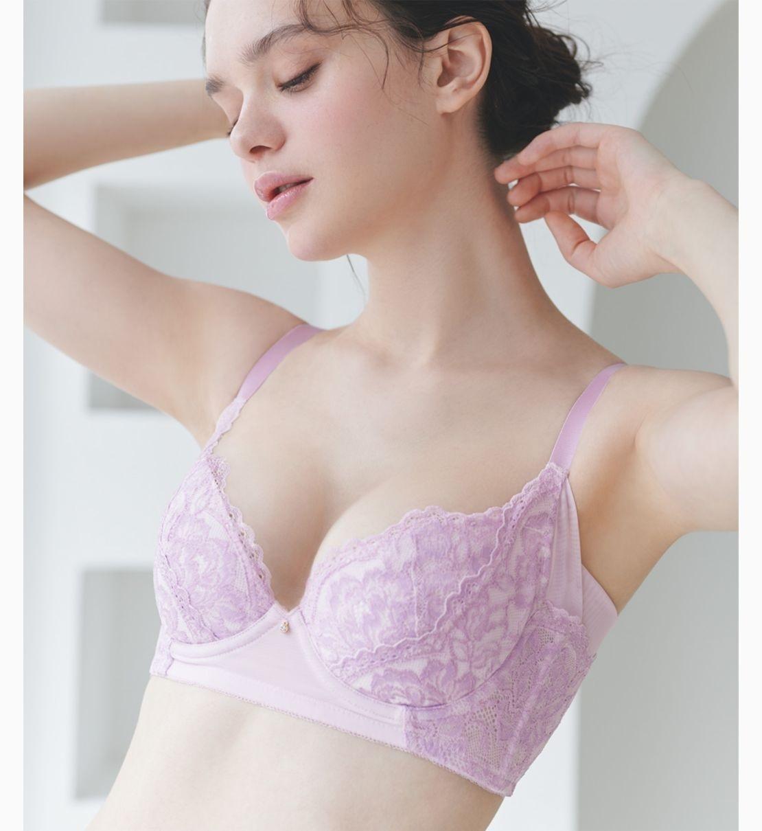 Side to Cup Smoothing Classical Flower Bra