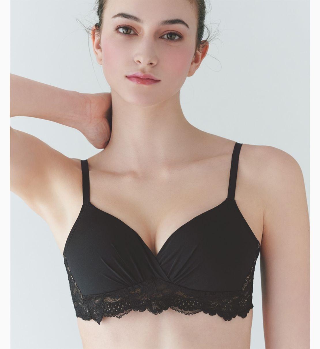 Push Up Non-wire Side Lace Bra
